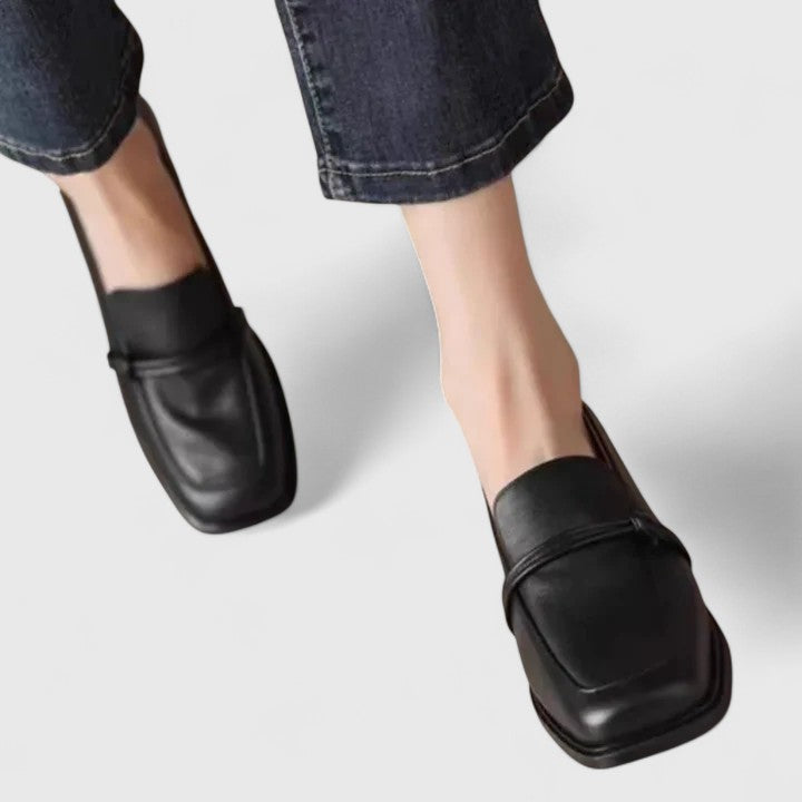 Harriet – Square-Toe Slip-On Loafers
