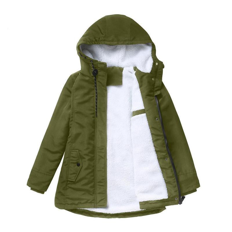 Emmeline – Hooded Winter Coat with Sherpa Lining