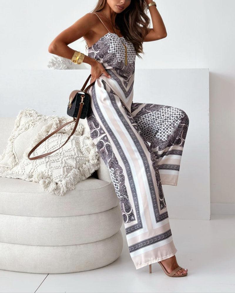 Carolanne | Holiday Ready Stylish Lace-Up Vest & Trousers Two-Piece Set Dress