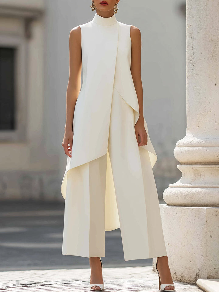 Tabitha – Asymmetric Panel Wide-Leg Set