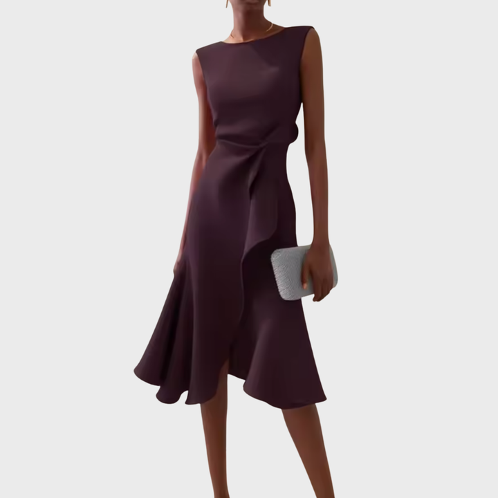 Rhiannon | Draped Asymmetric Midi