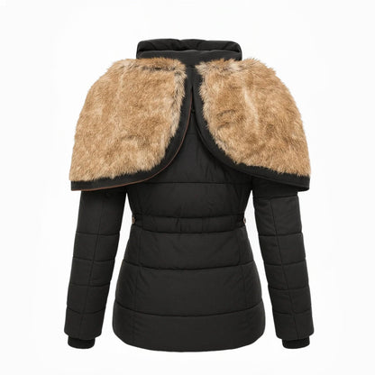 Perpetua – Insulated Winter Coat with Faux Fur Hood