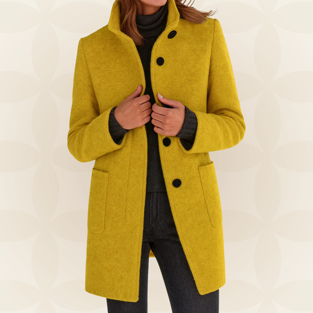 Eithne – Tailored High-Collar Coat