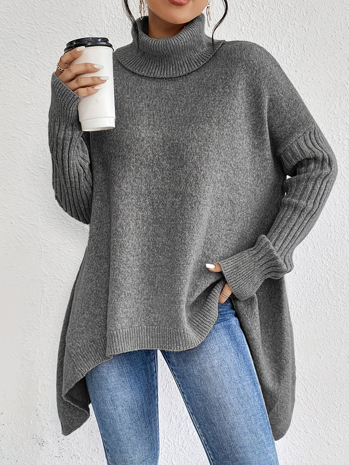 Nicola – Oversized Turtleneck Knit Jumper