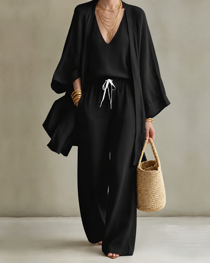 Josie – Relaxed Linen-Look Three-Piece Set