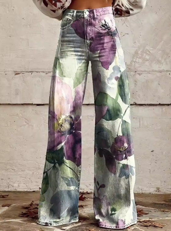 Kyleigh | Boho Retro Chic Trousers