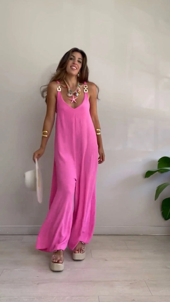 Caoimhe – Relaxed Wide-Leg Sleeveless Jumpsuit