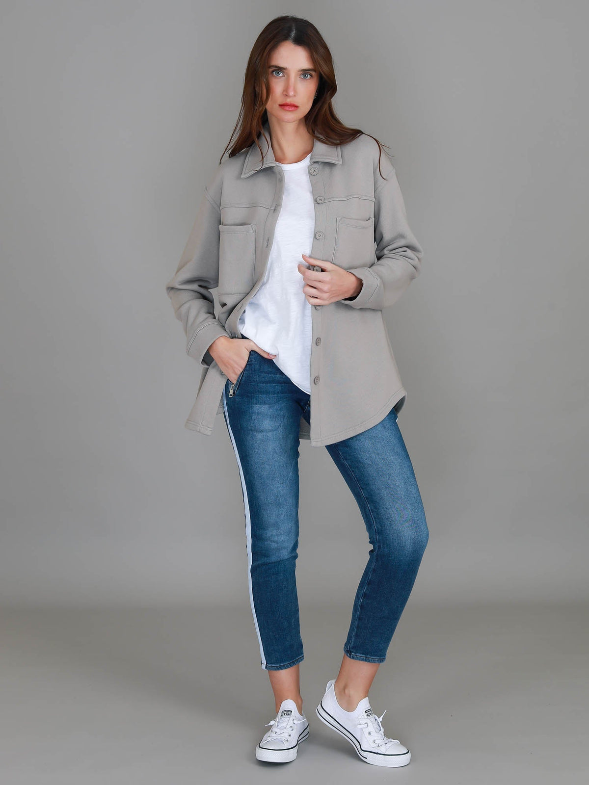 Glenda – Oversized Button-Down Shacket