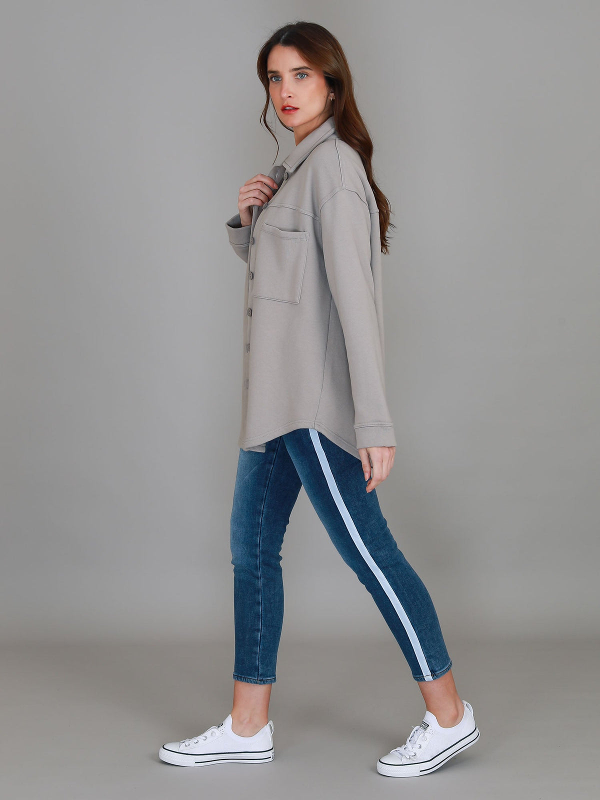 Glenda – Oversized Button-Down Shacket