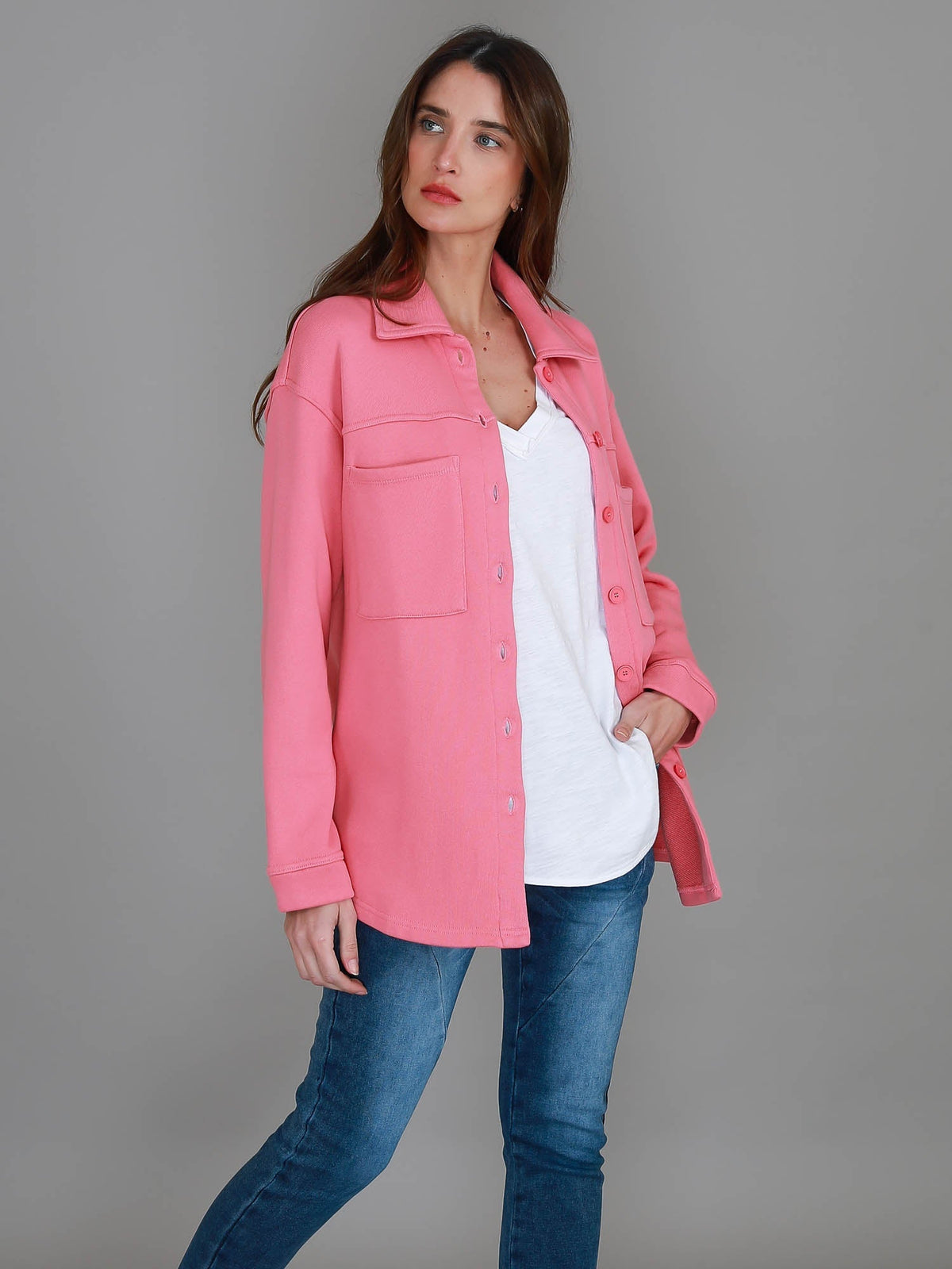 Glenda – Oversized Button-Down Shacket