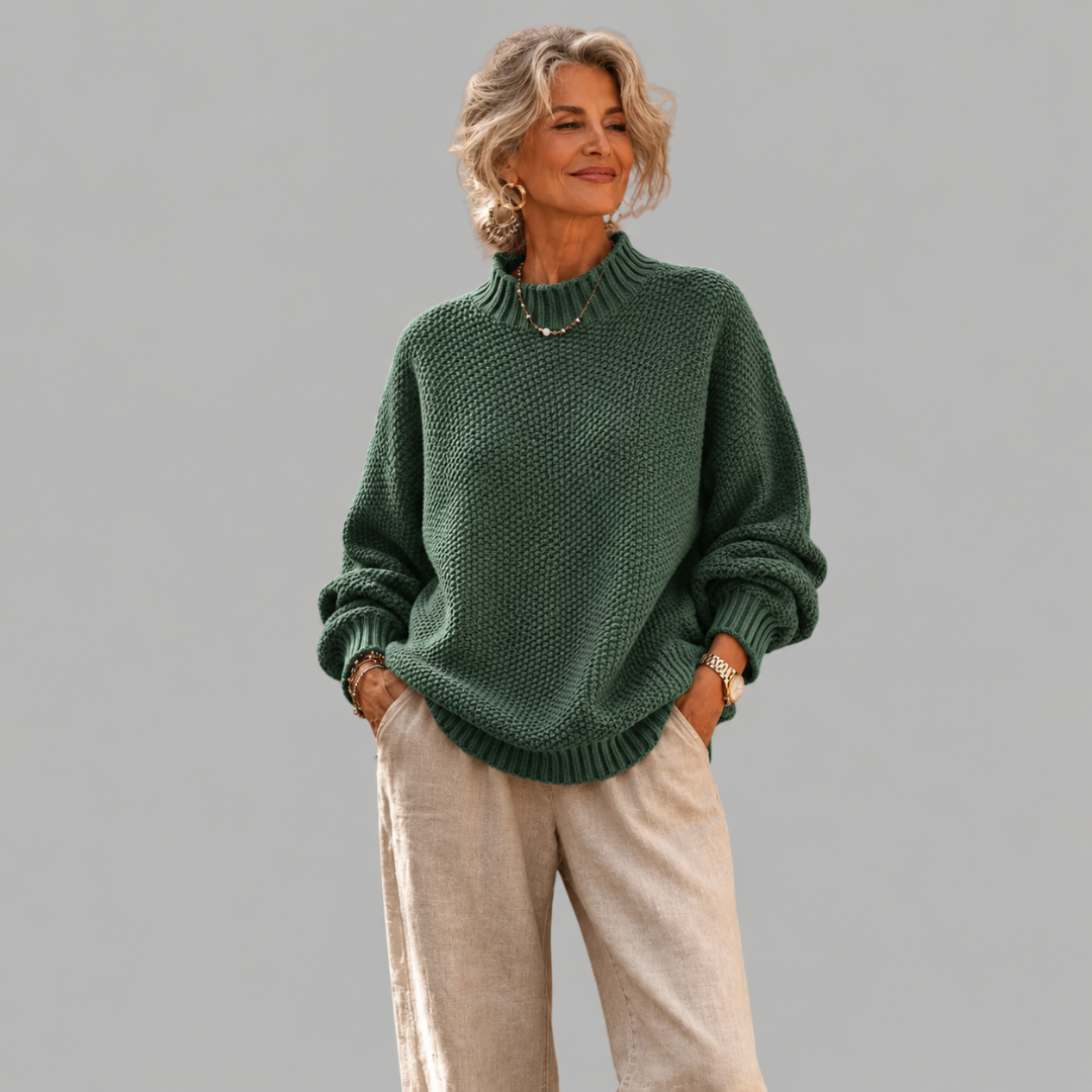 Rhoda – Relaxed Textured Knit Jumper
