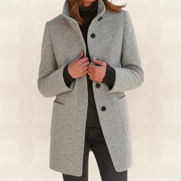 Eithne – Tailored High-Collar Coat