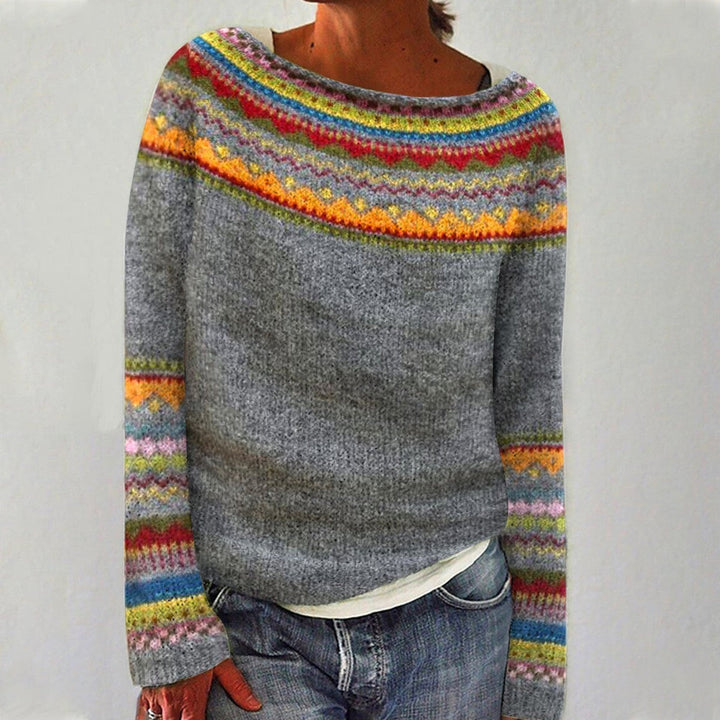 Orla – Patterned Knit Jumper