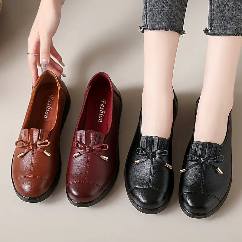 Margaret – Bow Detail Comfort Loafers