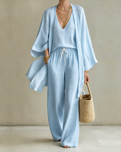 Josie – Relaxed Linen-Look Three-Piece Set