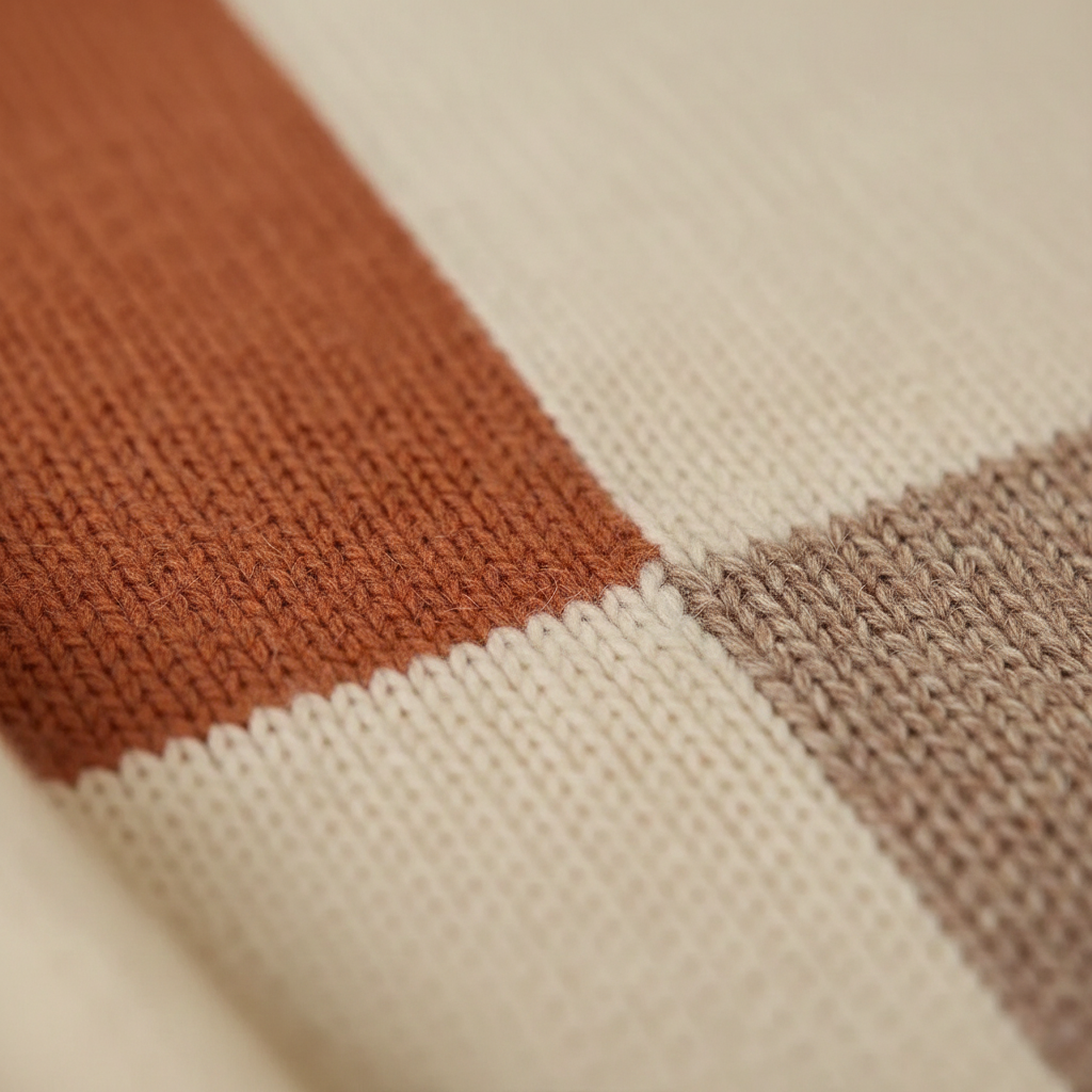 Rhona – Colour Block Turtleneck Jumper
