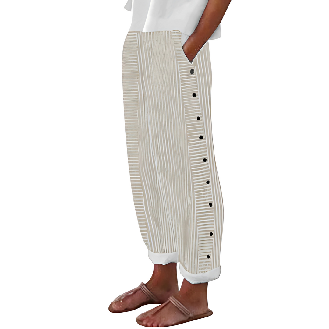 Belinda | Stylish Summer Striped Trousers