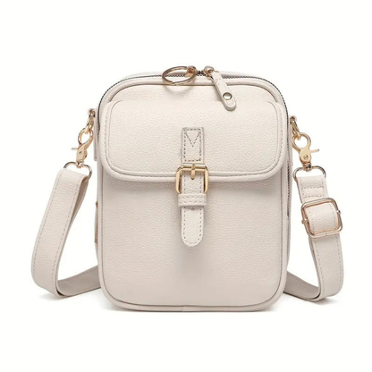 Angela – Structured Buckle Crossbody Bag