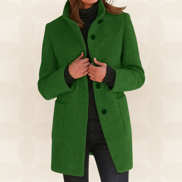 Eithne – Tailored High-Collar Coat