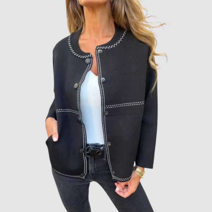 Christine – Button-Front Knit Cardigan