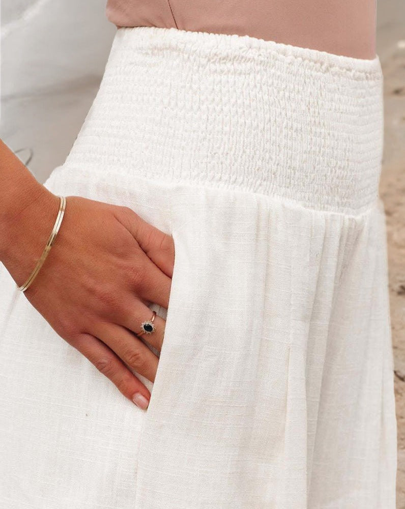 Krista | High Waist Soft-Weave Trousers