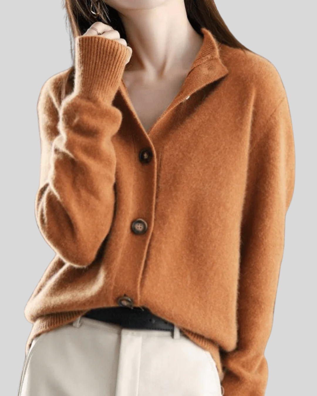 Maisie – Retro-Style Button-Down Knit Cardigan