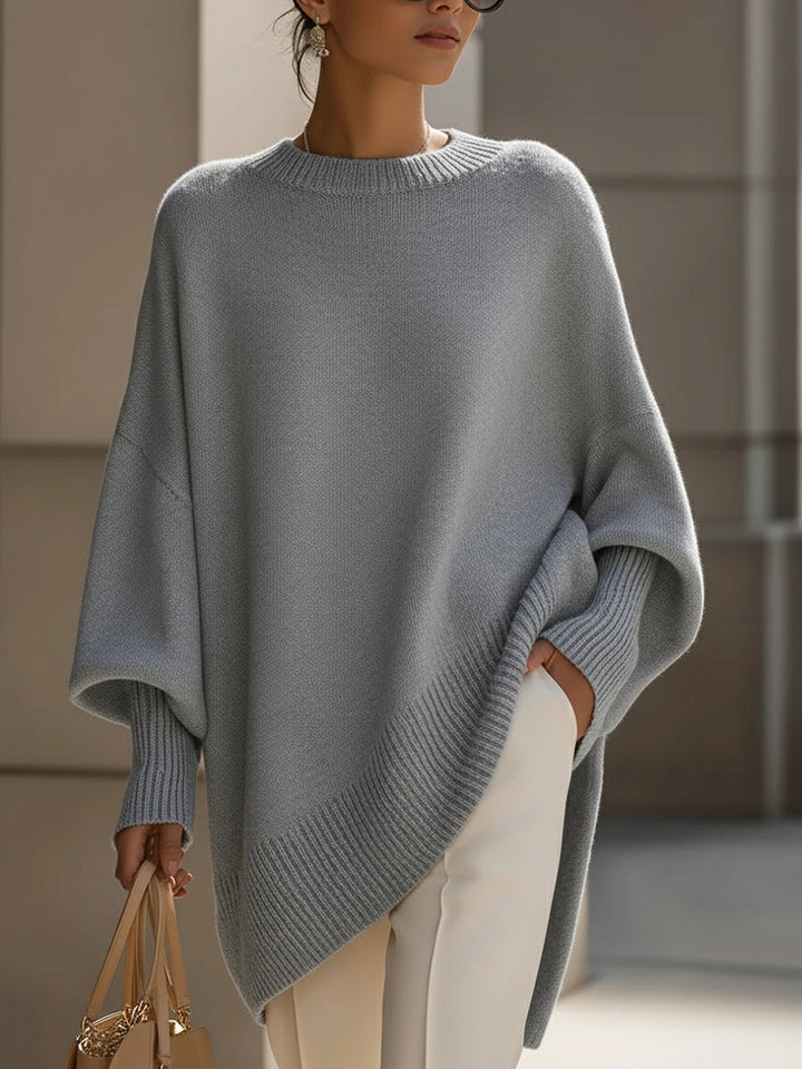 Flora – Oversized Draped Knit Pullover
