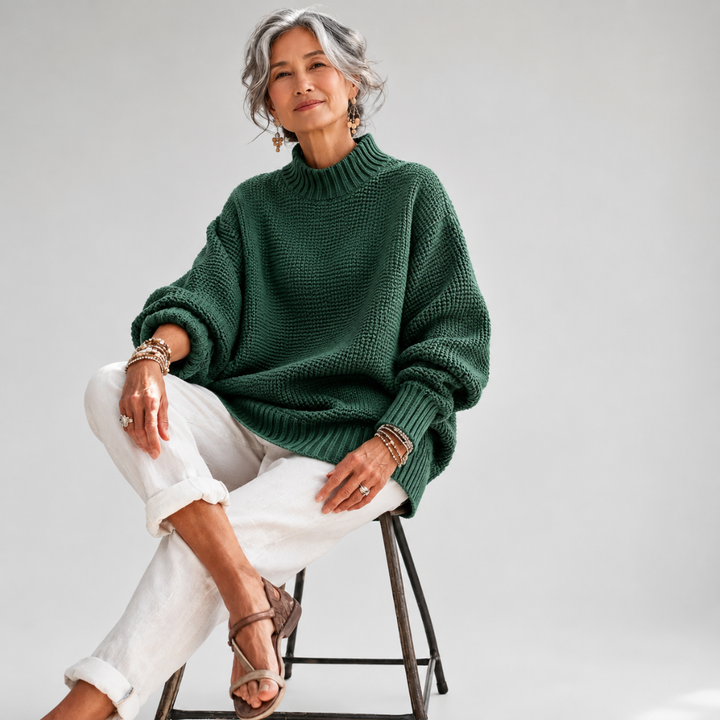 Rhoda – Relaxed Textured Knit Jumper