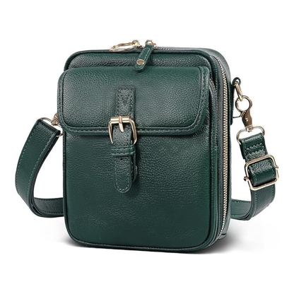Angela – Structured Buckle Crossbody Bag