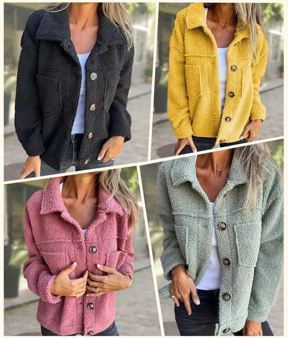 Bethan – Cosy Teddy Fleece Jacket