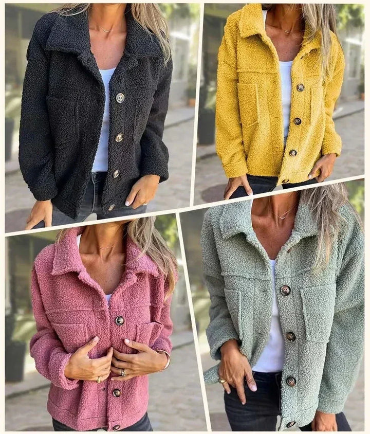 Bethan – Cosy Teddy Fleece Jacket