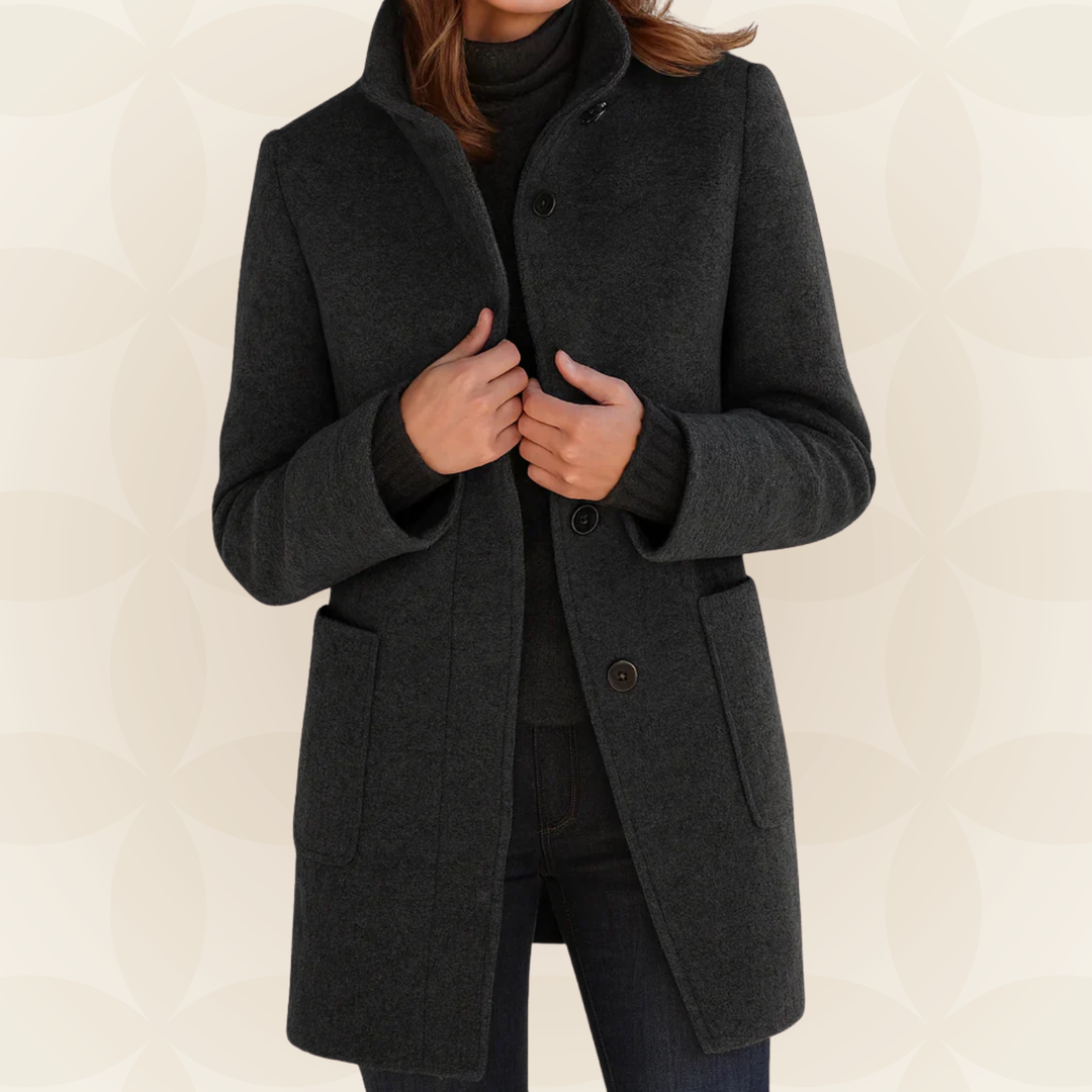 Eithne – Tailored High-Collar Coat