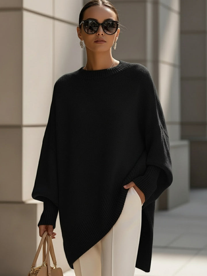 Bryony – Oversized Asymmetric Knit Jumper