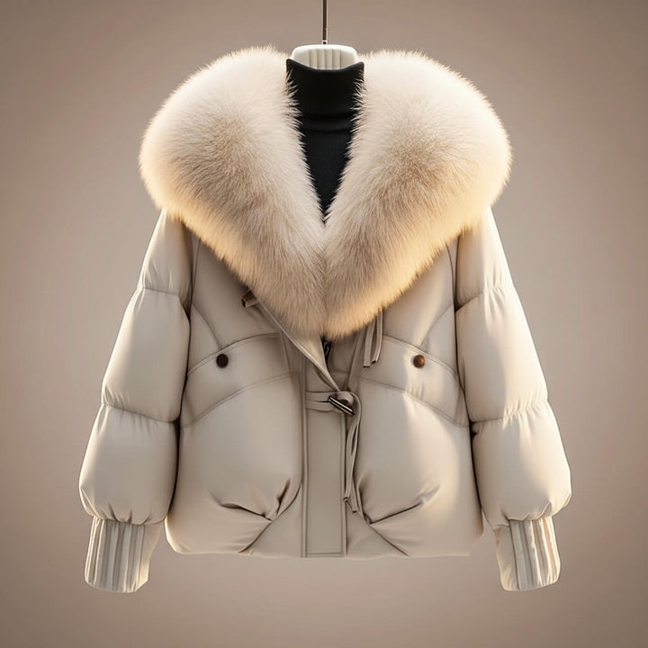 Rhiannon – Padded Jacket with Statement Faux-Fur Collar