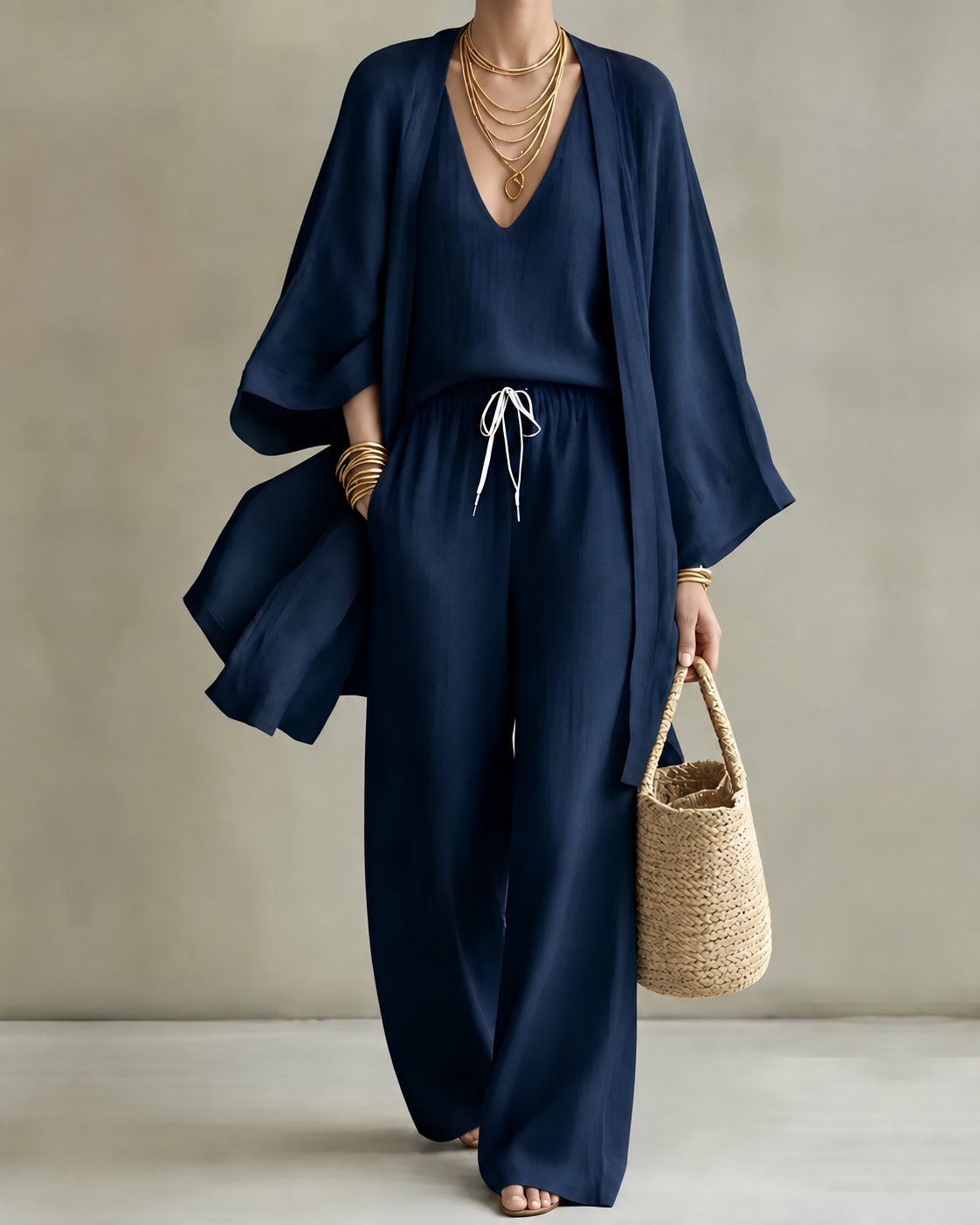 Josie – Relaxed Linen-Look Three-Piece Set
