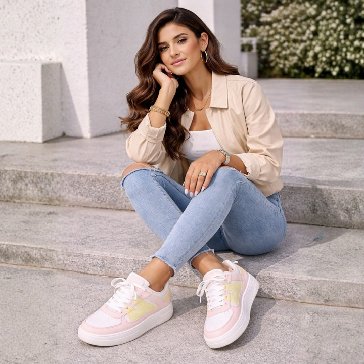 Marjory – Lace-Up Platform Trainers