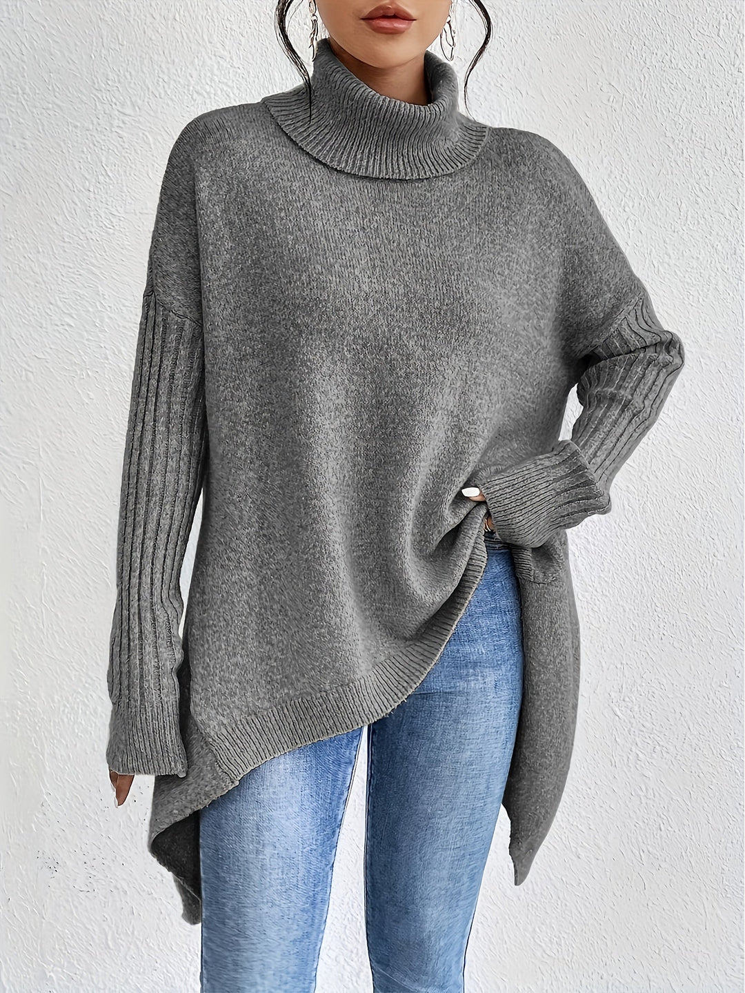 Ceridwen – Turtleneck Oversized Casual Jumper