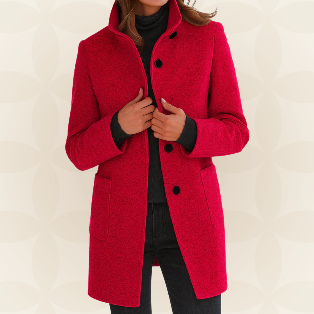 Eithne – Tailored High-Collar Coat
