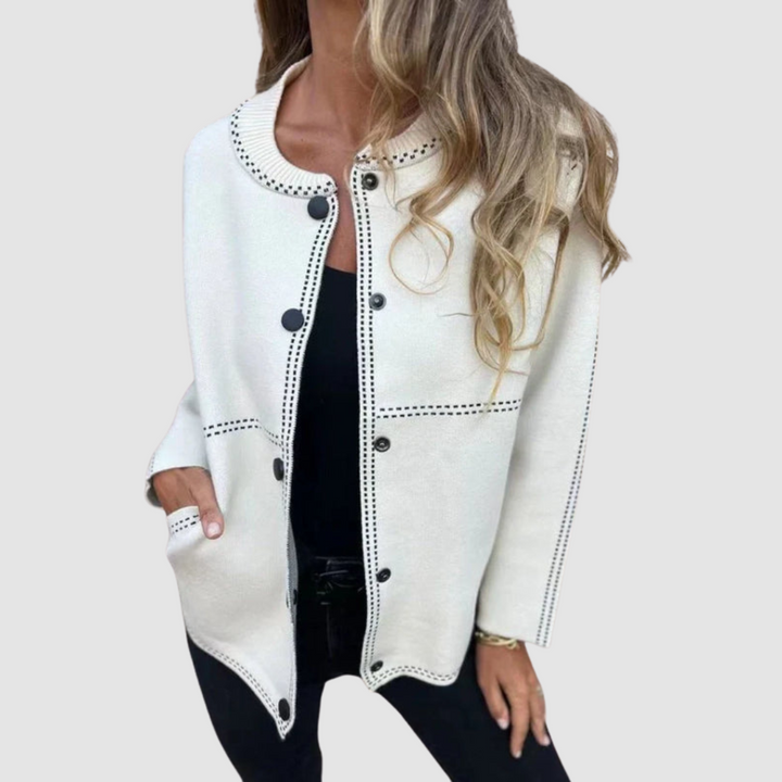Christine – Button-Front Knit Cardigan