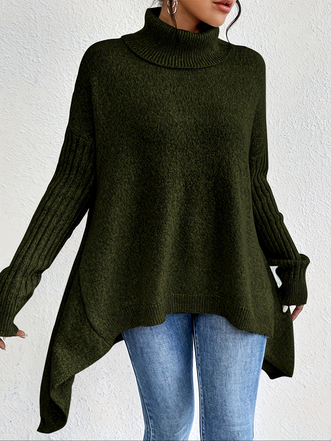 Ceridwen – Turtleneck Oversized Casual Jumper