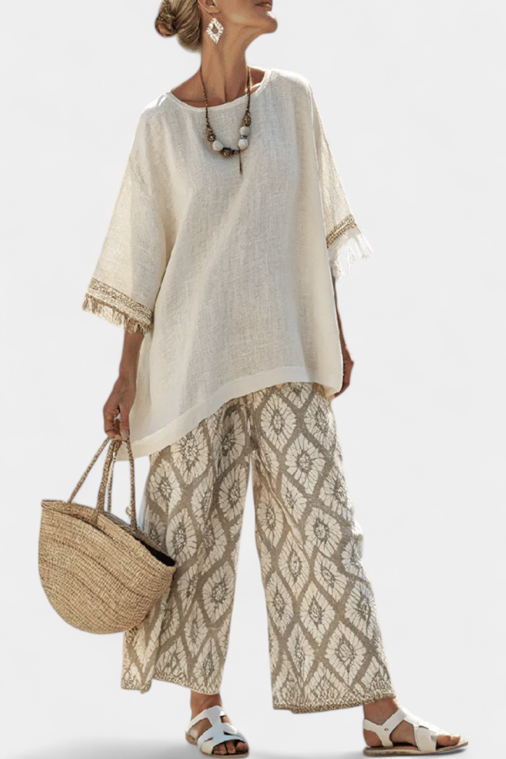 Meridian | Sophisticated Top & Casual Trousers Set