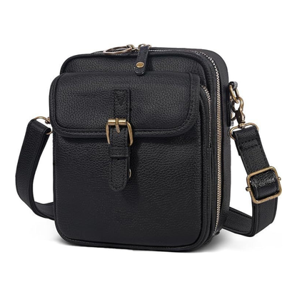 Angela – Structured Buckle Crossbody Bag