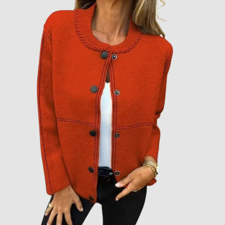 Christine – Button-Front Knit Cardigan