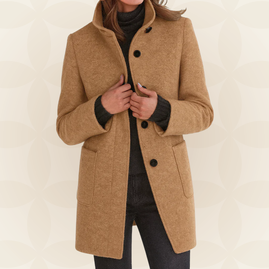 Eithne – Tailored High-Collar Coat