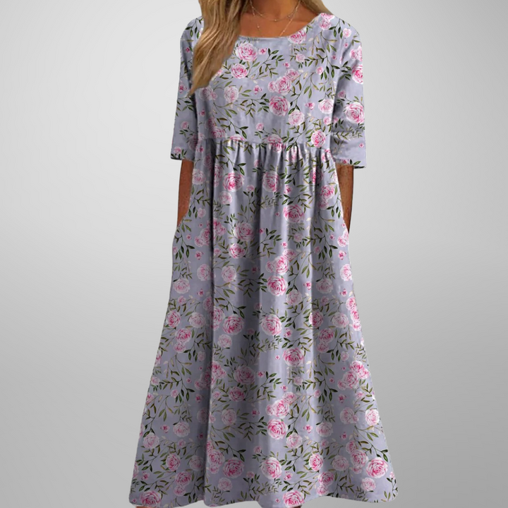 September | Relaxed Floral Midi Dress