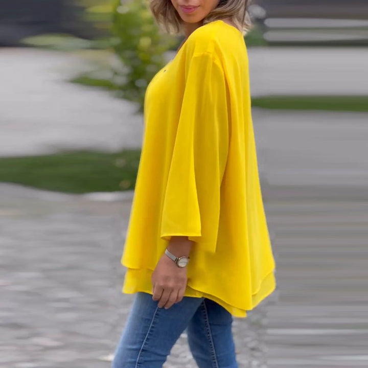 Jayne | Chiffon Zip Blouse