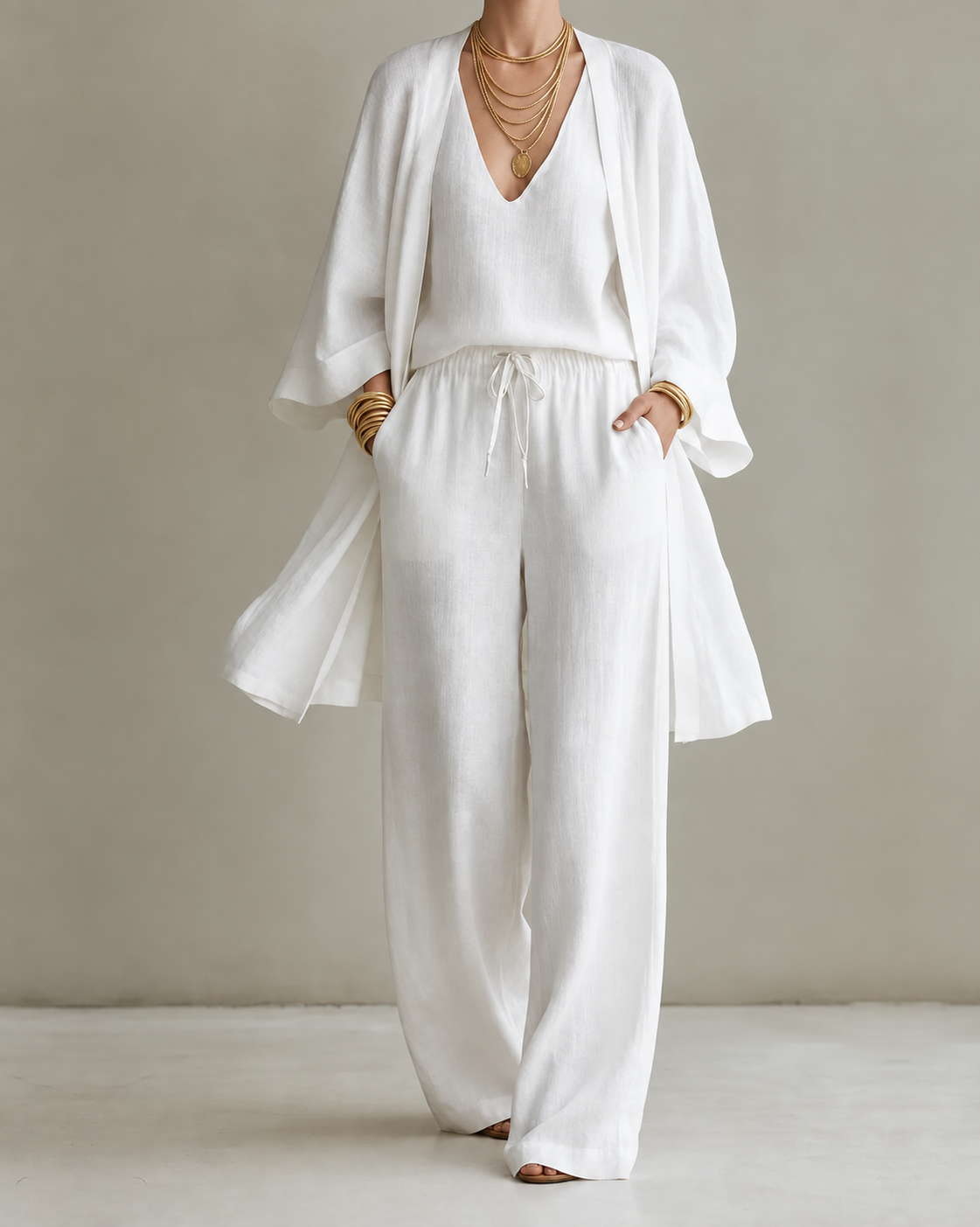 Josie – Relaxed Linen-Look Three-Piece Set