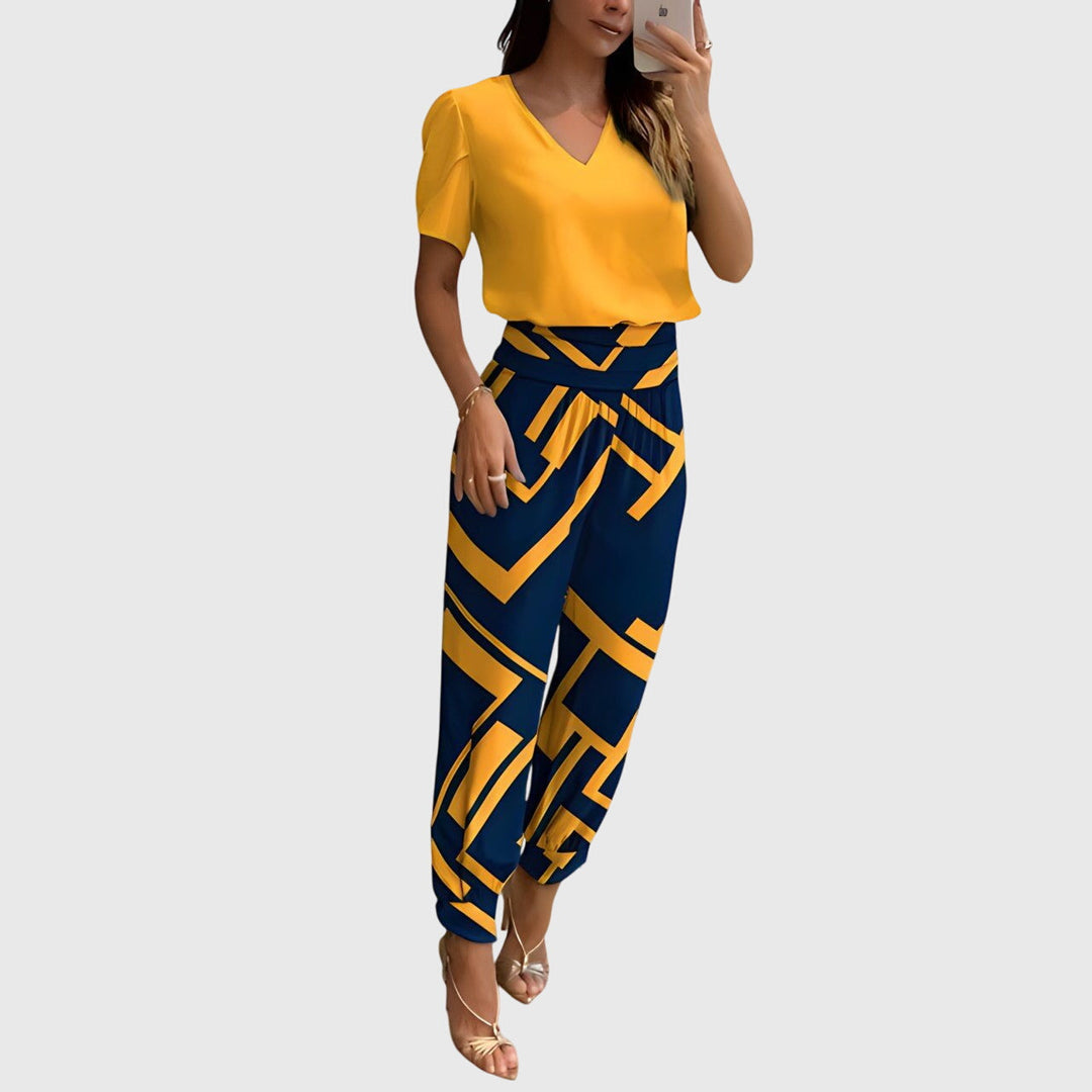 Pansy | Stylish Blouse and Trousers Set