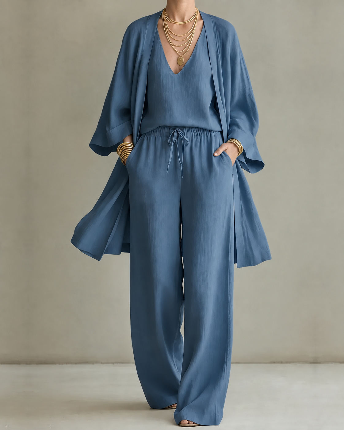 Josie – Relaxed Linen-Look Three-Piece Set