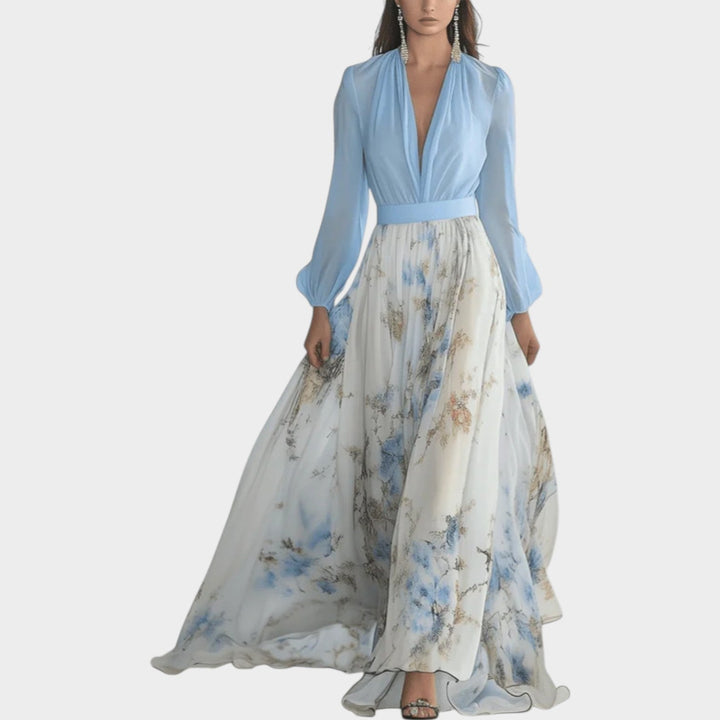 Minerva – Floral Chiffon-Look Maxi Dress